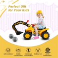 thumbnail image 3 of Pemberly Row Kids Toddler Ride On Excavator Digger Truck Scooter Seat Yellow, 3 of 8