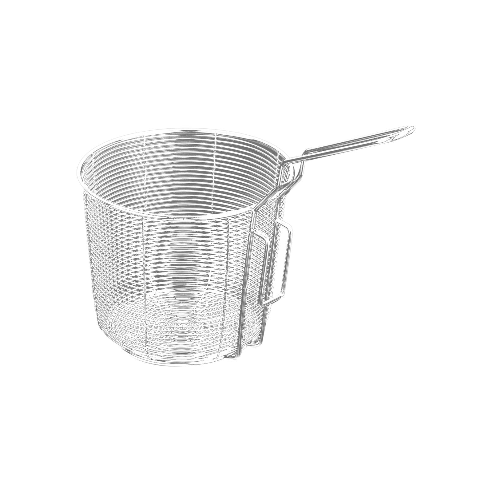 Stainless Steel Pasta Boil Basket Kitchen Utensil with Handle Sifter
