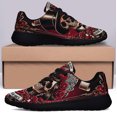thumbnail image 3 of Skull Valentine Day Forever In Love Love Never Dies Shoes Sneakers Black Size 8.5, 3 of 7