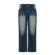 thumbnail image 4 of Pantalones vaqueros de longitud completa para hombre, color liso, con bolsillo, cintura media, rectos, de poliéster, 4 of 6