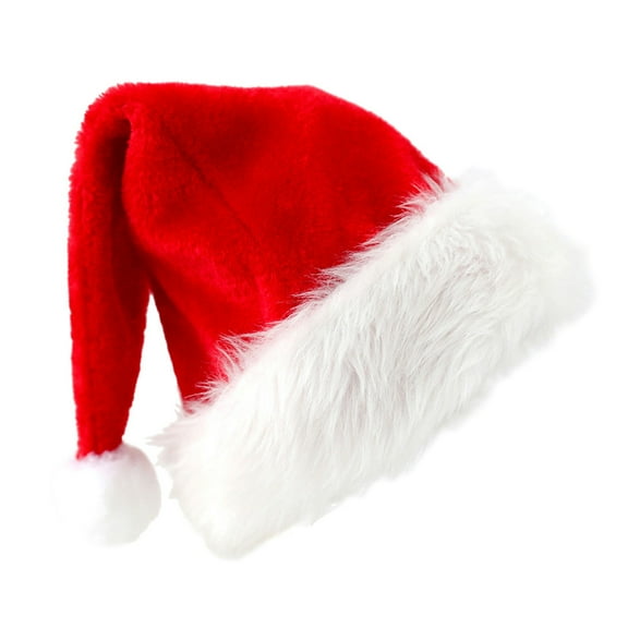 Santa hats Christmas Hat Santa Hat For Kids Xmas Holiday Hat Unisex Velvet Red Classic Comfort Christmas New Year Festive Party Supplies small santa hats