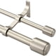 thumbnail image 2 of Varillas de cortina dobles de 72 a 144 pulgadas blancas mate con remates de tapa barra delantera de 1 pulgada y trasera de 5/8 pulgadas, 2 of 3
