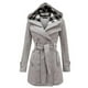 thumbnail image 1 of Chaquetas y abrigos casuales con capucha de manga larga para mujer, chaqueta de imitación cálida de moda para invierno, abrigos de manga larga a cuadros con doble botonadura y vendaje, abrigos, tops,, 1 of 4