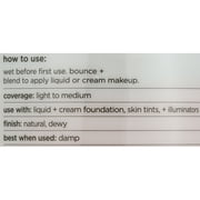 Real Techniques Miracle Complexion Sponge + Travel Case, Orange Makeup Sponge for Liquids & Creams,