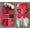 Red, variant on Kuoser Dog Winter Coat, Waterproof & Windproof Dog Jacket, Reflective Fleece Vest with Adjustable Buckle & Leash Hole for Small Medium Large Dogs, Pink, M