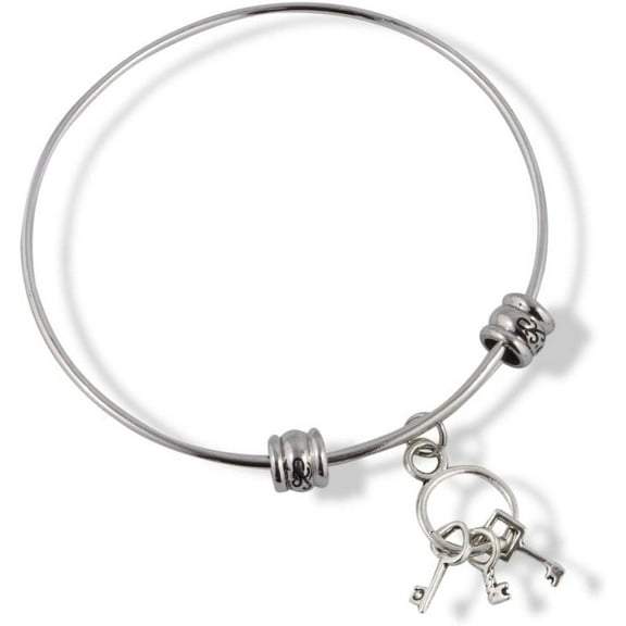 Emerald Park Jewelry Key Chain Fancy Bangle