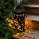 thumbnail image 5 of Farol solar de jardín colgante de metal, luz impermeable exterior de prado • Lámpara solar decorativa decorativa de proyección floral para patios, jardines traseros y caminos, 5 of 6