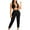 Black, variant on Sweatsuits for Women Sweatpants Set for Women Workout Sets for Women 2 Piece Women Pants Suits Womens 2 Piece Outfits Women's Fashion Two-Piece Solid Color V-Neck Tube Tank and Long Pants Casual Suit