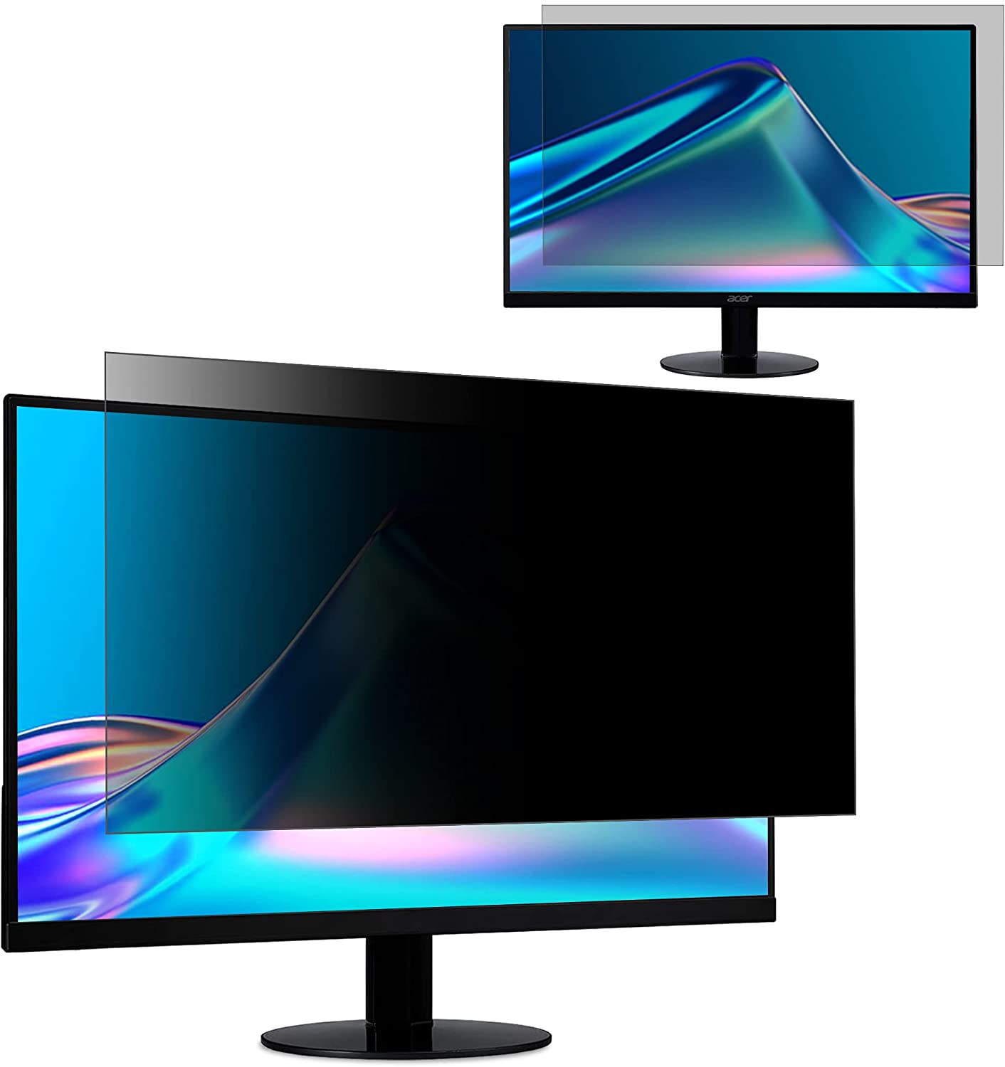 Privacy Screen Filter for 24 Inches Desktop Computer Monitor, Anti Blue  Light and Anti Glare, Aspect Ratio 16:9