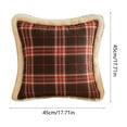 thumbnail image 2 of Hwkond Couch Throw Pillows New Fashion Classic Christmas Style Pillow Cover Christmas Holiday Embroidered Cushion Cover,MulticolorD, 2 of 5