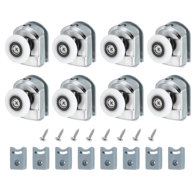 Uxcell Rouleaux de Porte de Douche Simple Roues en Cuivre Guides de Poulies 25mm 8