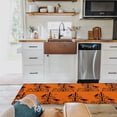 thumbnail image 3 of Kitchen Rugs and Mats Set of 1 Halloween Black Crow Wall Lamp Orange Kitchen Sink Mat,Non-Slip Area Runner Rug,Washable Floor Mat for Home Dining Room Office 15"x47", 3 of 6