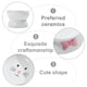 thumbnail image 3 of Cuencos para gatos de paquete de piezas Cuenco elevado de cerámica para gatos La pendiente protege la columna vertebral del gato, sin estrés, evita los vómitos MFZFUKR BST3007745-5, 3 of 8