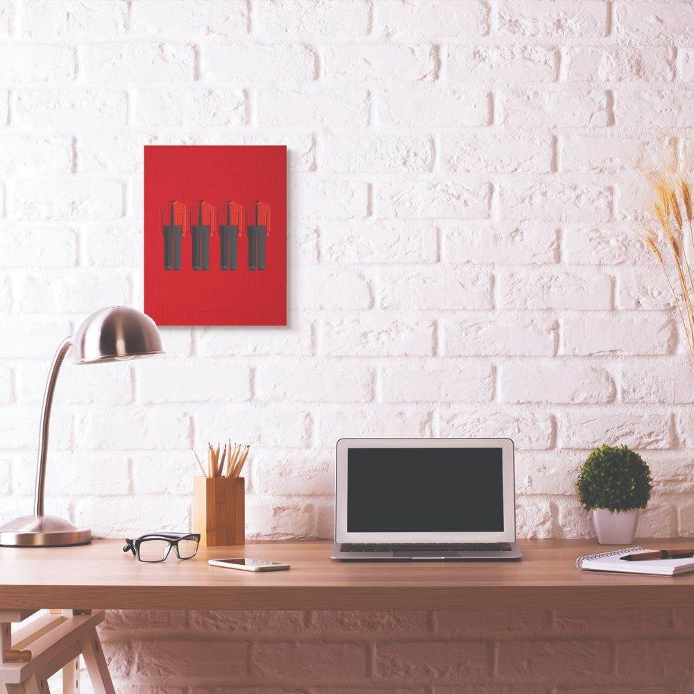 Stupell Industries Kraftwerk Famous People Characters Fashion Design Canvas Wall Art by Fred Birchal