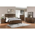thumbnail image 3 of Milan Walnut Brown Wood 2-drawer Nightstand, 3 of 8