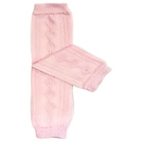 ALLYDREW Solid Baby Leg Warmer & Solid Toddler Leg Warmer for Boys & Girls, Cable Knit Light Pink