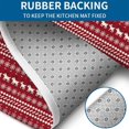 thumbnail image 4 of Red Christmas Folk Pattern Bathroom Rugs Sets 3 Piece,Toilet Cover Set,Absorbent Non Slip Bathroom Mats Sets with U-Shaped Contour Rug Toilet Rug Set, 4 of 5