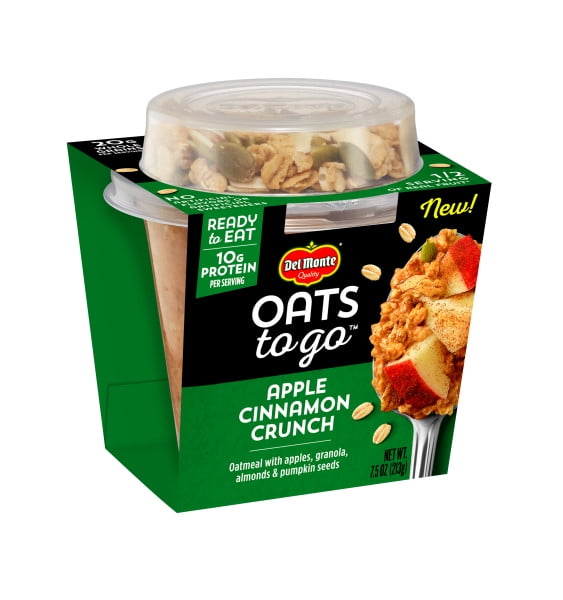 Del Monte Apple Cinnamon, Oat Fruit Cup 7.5 oz