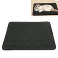 thumbnail image 3 of Cat Litter Mat,  Double Layer Design Anti Litter Carry Out Litter Box Mat, Waterproof AntiSlip Urine Proof Kitty Litter Mat, Special Side Handle Design,Easy To Clean, 3 of 8