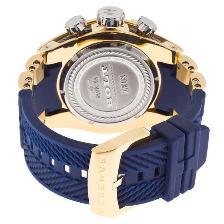 Men's Bolt Zeus Reserve Chrono Blue Polyurethane And Dial Movement