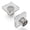 Crysacrylic / Polished Nickel, variant on Hickory Hardware H079525 Crystal Palace 1-3/8" Square Clear Acrylic Cabinet Knob / Drawer