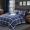 Indigo Blue, variant on Catami Plaid Design 5-piece Bed in a Bag Comforter Set with Sheets,Blue White,Twin XL