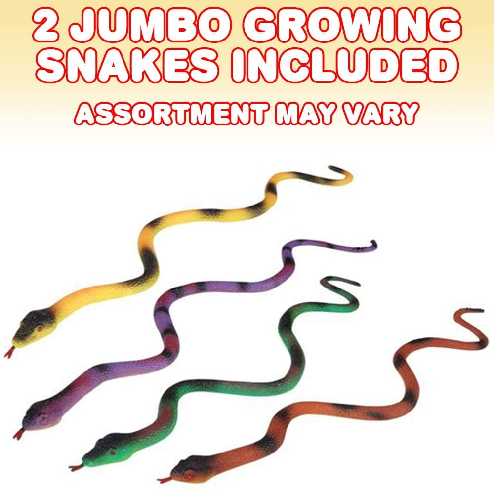 Fun Grow Snake Reptile Toy Creature Grows up to 600 in Water Age 3 for sale online 