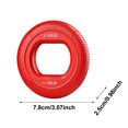 thumbnail image 2 of Silicone Hand Grip Ring With Textured Surface Forearm And Finger Strength Trainer For Workout Exercise Red-7.85X2.5Cm, 2 of 5