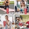 thumbnail image 7 of Christmas 40oz Tumbler– Stainless Steel Insulated Tumbler with Handle and Straw, Large Capacity Travel Cup for Hot & Cold Drinks, 7 of 7