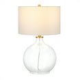 thumbnail image 3 of Henn&Hart 15" Verre Clair/laiton Verre/tissu Lampe de Table, 3 of 10