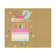 Kole Imports GB199-24 Happy Birthday Paper Layer Cake Gift Bag - Case of 24