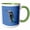 Green/White, variant on 3drose, a Beautiful Diving Water Bird Vector, 11oz Two-tone Yellow Mug