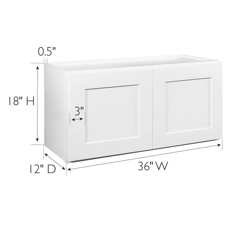 36x18x12 clearance wall cabinet