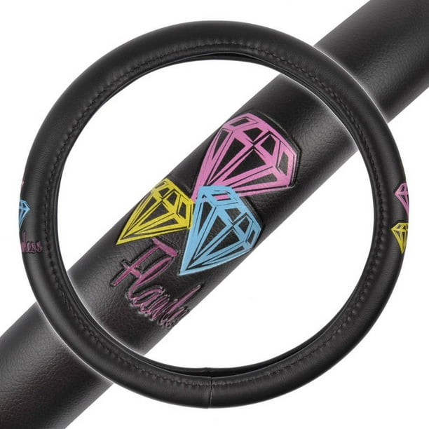 BDK GripGrab Comfort Grip, Flawless Diamonds on Black Synthetic Leather