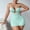 Mint Green, variant on Chain Sheer Mesh Ruched Bodycon Mini Lingerie Dress with Thong 2 Piece Set Outfits