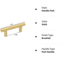 thumbnail image 4 of Set of 10 Cabinet Furniture Pulls Knob Gold Cabinet Pulls Modern Dresser Handles for Home 5.9x3.78In Stainless Steel Hardware for Indoor, 4 of 5