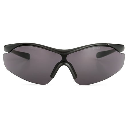 Safety Vu Half Rimless Safety Glasses Protective Eyewear with Smoke/Gray PC Lens