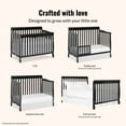 thumbnail image 5 of Dream On Me Ashton 5-in-1 Convertible Crib, Black, Greenguard Gold and JPMA Certified, 5 of 12
