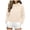Beige, variant on felwors Women's Crop Pullover Hoodie Fleece Casual Sweatshirt Drawstring Long Sleeve Drop Shoulder Y2K Top Orange for Size XXXL
