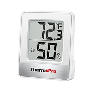 Pure Garden Wall Thermometer-Decorative Indoor Outdoor Temperature and  Hygrometer Humidity Gauge Display for Patio, Porch