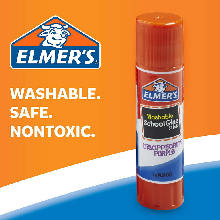 Has anyone used the Elmer's sticks to more surface purple glue stick? I  found that it is a completely different medium than the regular purple  washable stick as shown on the left.