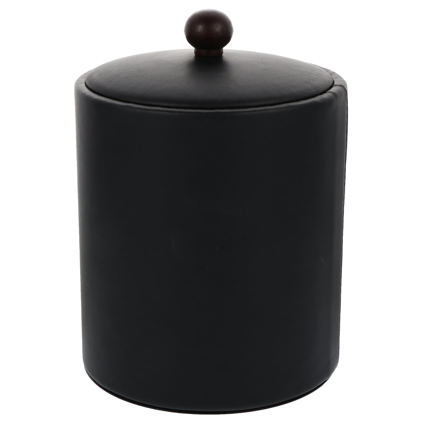 OUNONA Sturdy Ice Bucket for Storage Use Made of Stainless Steel Black Color Fits Various Occasions 1PC