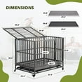 Haverchair Heavy Duty Indestructible Dog Crates for Large Dogs 38