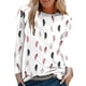 thumbnail image 2 of Blusa suelta informal con cuello redondo y manga larga para mujer Fridja  czfsfas2877, 2 of 5