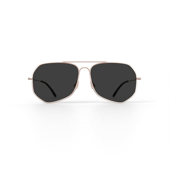 Prive Revaux Unisex Rx'able Fashion Polarized Sunglasses, 'The Cuervo', Aviator, Gold, 59-13-145