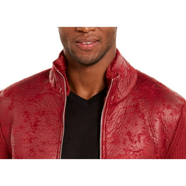 Inc red top leather jacket