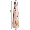 thumbnail image 2 of 16 oz Chicken Stainless Steel Water Bottle, Hen Leak Proof Cola Shape Thermo, Insulated Sports Flask Travel Coffee Mug Cup Tumbler, Gifts for Woman Animal Lovers, 2 of 6