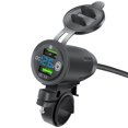 thumbnail image 2 of Enchufe de cargador de coche Dual USB Cargador de motocicleta Carga rápida QC3.0 Multiprotección Likrtyny Accesorios para autos y motos, 2 of 9