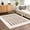 Beige, Dark Brown / Baback, variant on Hauteloom Beynon Contemporary Checkered Large Area Rug - Geometric Bordered Square Tiles Carpet for Living Room - Machine Washable Area Rug - High Pile - Cream, Green - 7'10" x 10' (8x10 Area Rug)