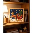 thumbnail image 4 of DIY Christmas Fabric Art Painting Kit, No‑Sew 3D Fabric Poke Mosaic Craft Set With Frame & Tools, Creative Holiday Craft For Adults And Beginners, Great Xmas Wall Decor(Reindeer), 4 of 6